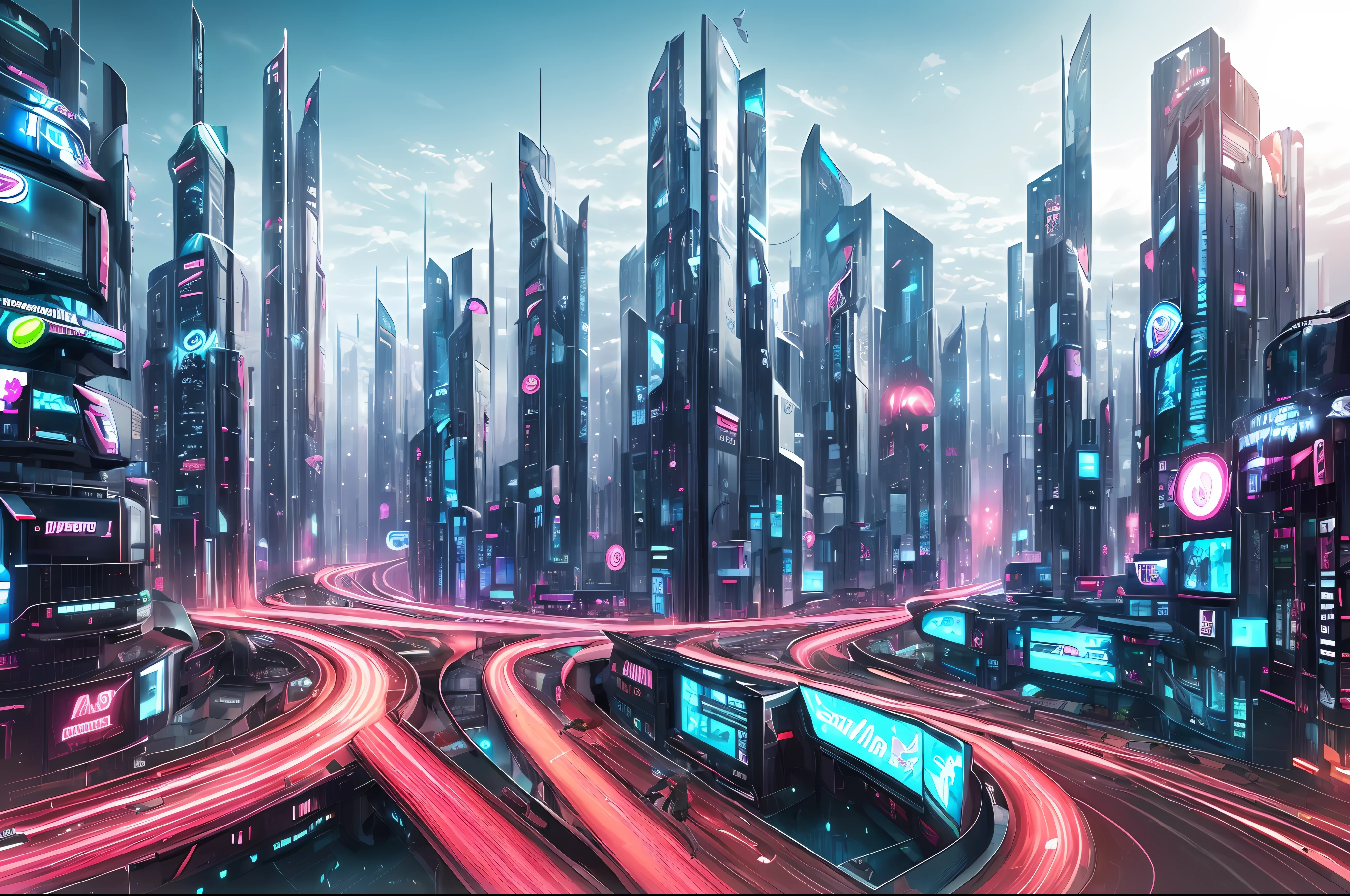 futuristic cities、cyberpunked --auto