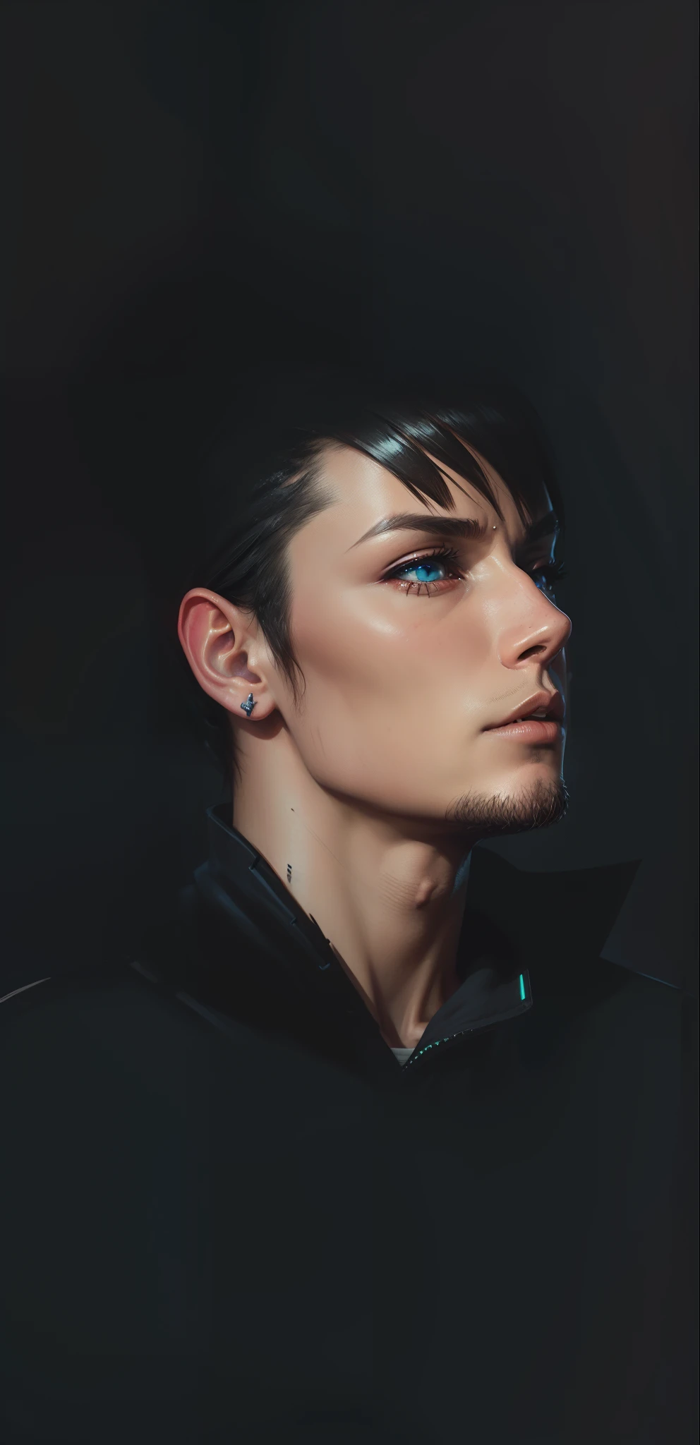 Change it into an avatar fan art cyberpunk theme