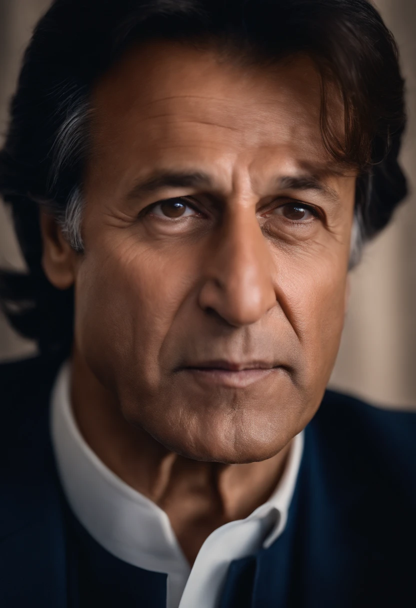 Portrait of prime minister of Pakistan Imran khan.