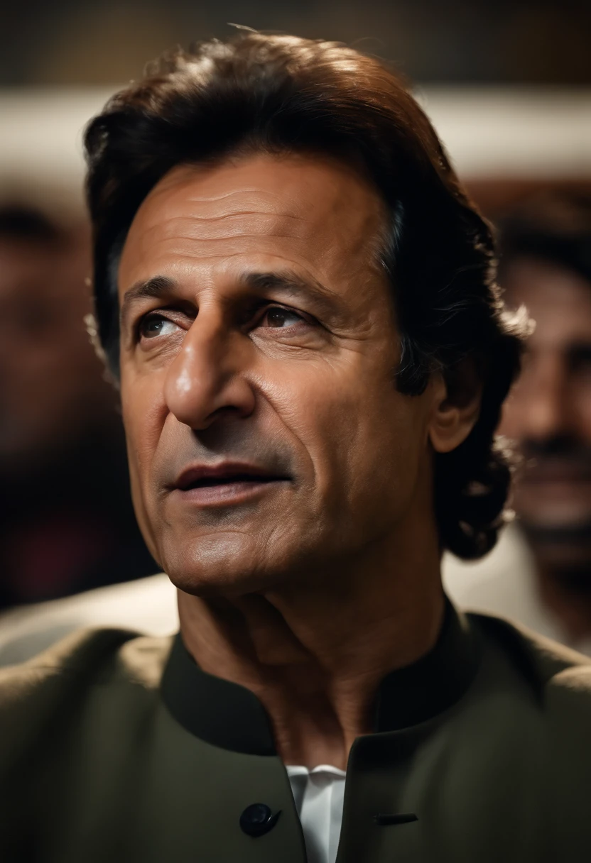 Portrait of prime minister of Pakistan Imran khan.