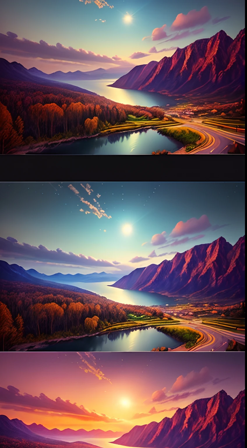 landscape,water,(extremely detailed CG unity 8k wallpaper), most beautiful artwork in the world,professional majestic oil painting,intricate, High Detail, Sharp focus, dramatic, photorealistic painting art