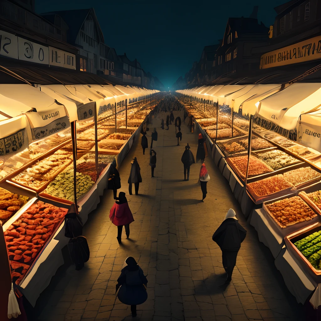 An image depicting a bustling marketplace with black women in traditional attire, ultra, reaslistic, 8k, 4k, 3d