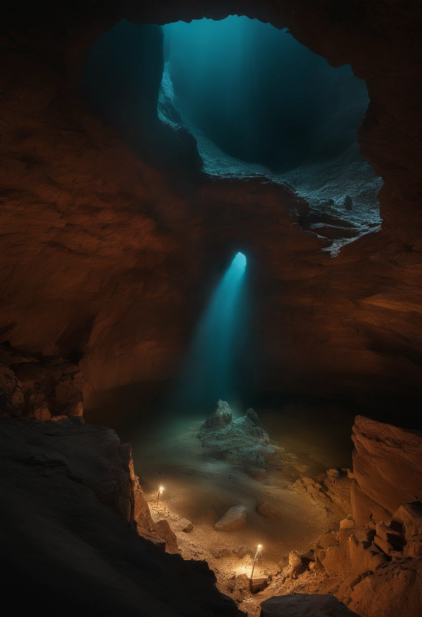 In the abyss, 12,000 meters underground, the sixth layer has a landscape description of the shallow part of the capital that comes and goes