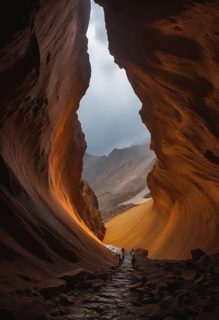 In the abyss, 12,000 meters underground, the sixth layer has a landscape description of the shallow part of the capital that comes and goes
