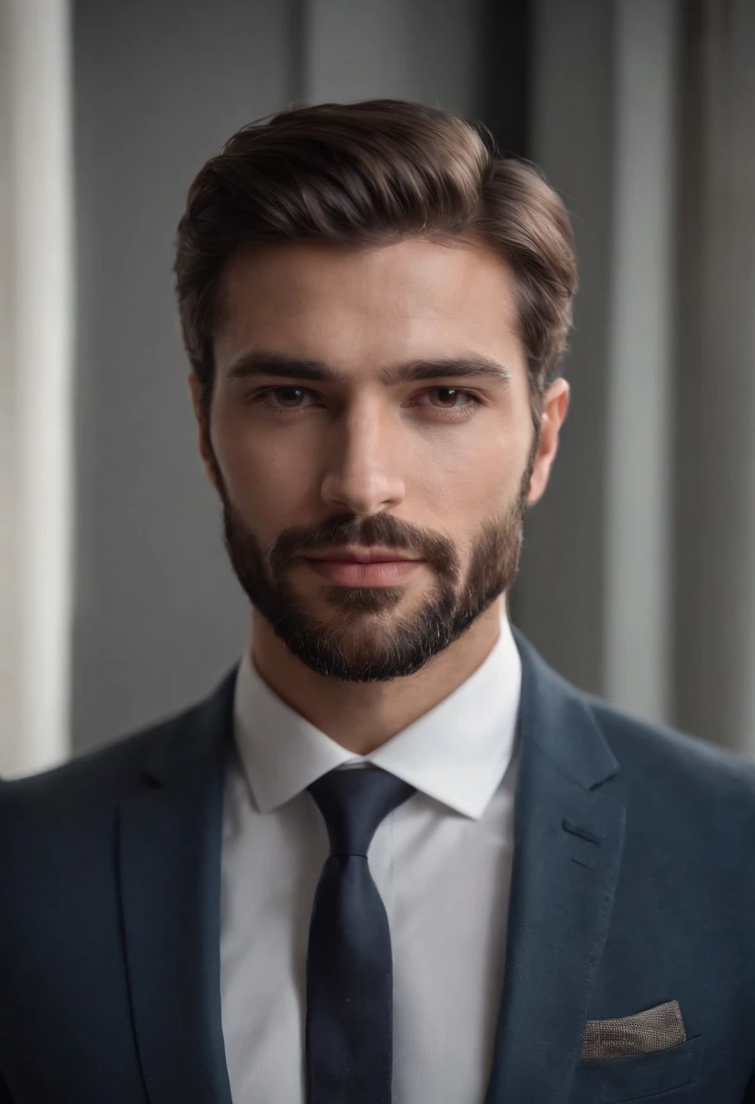 Homem lindo de terno , barba linda , homem sexy executivo, terno preto