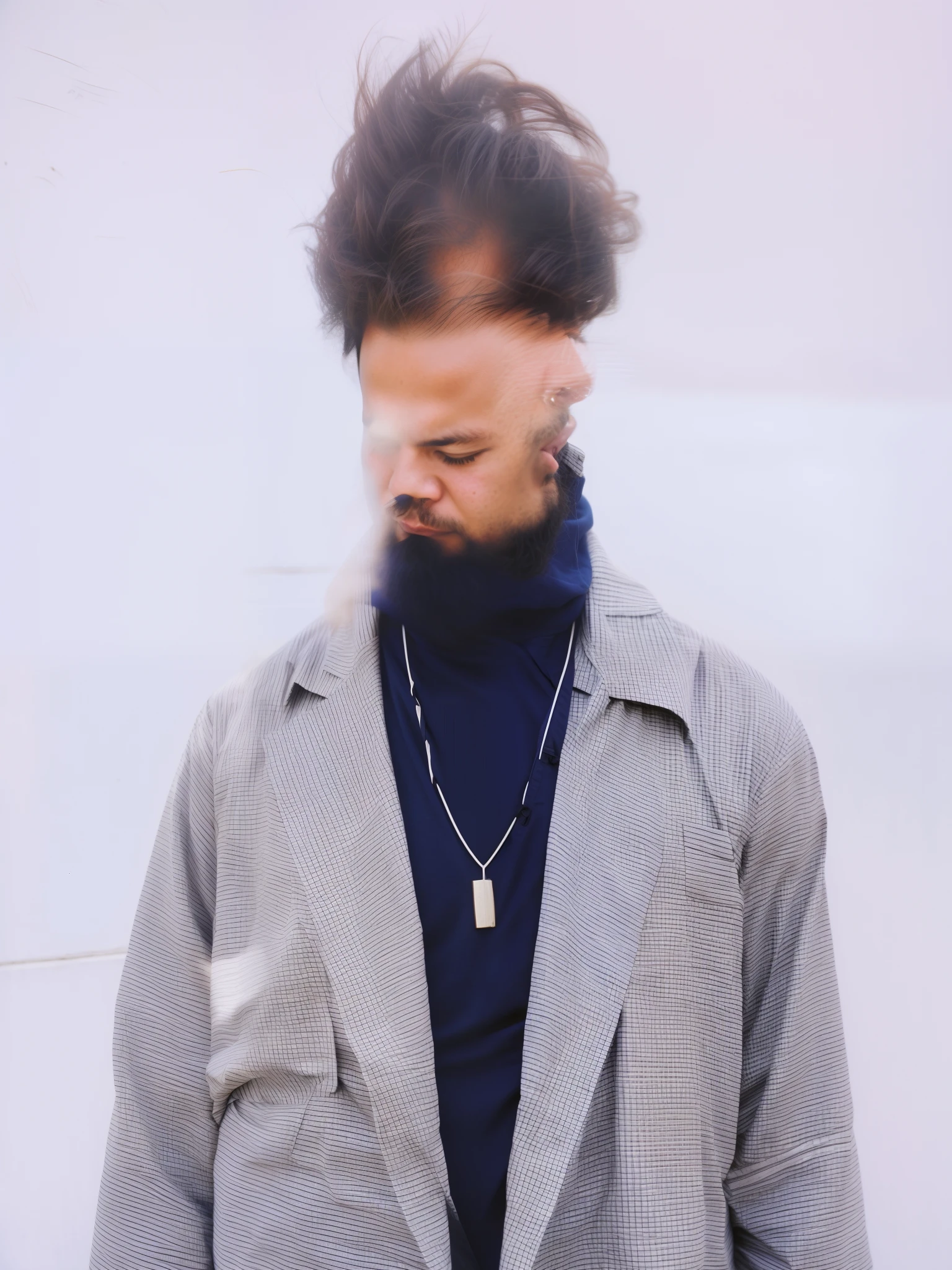 arafed man in blue shirt standing in front of a building, mid shot portrait, vacation photo, profile shot, taken in 1 9 9 7, riyahd cassiem, by Leonard Daniels, by Robbie Trevino, taken in the early 2020s, by Douglas Shuler, andrew gonzalez, miles johnstone, photo taken in 2 0 2 0