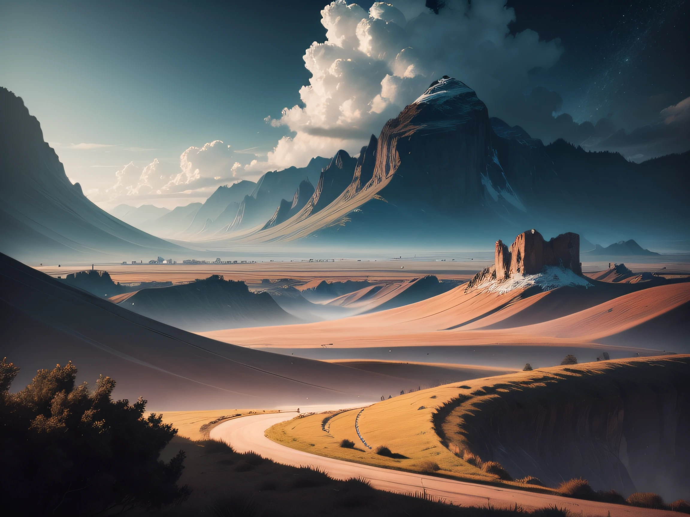 landscape, wide field