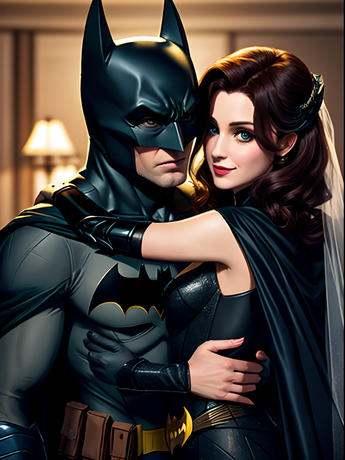 batman is with his wife