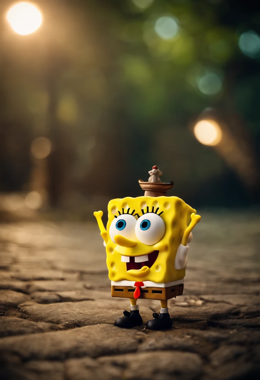 Nude spongebob on public