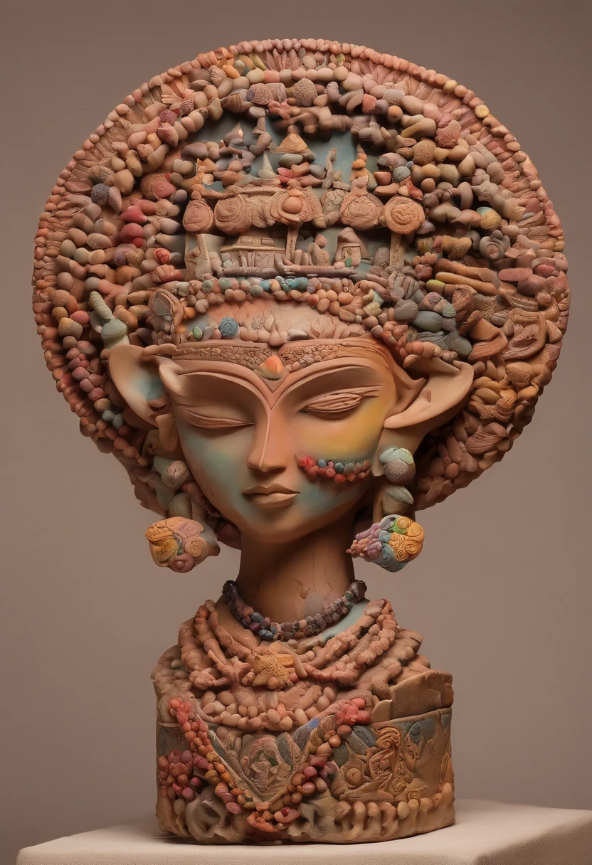 best quality,ultra-detailed,clay craft,sculpting tools,creative process,handmade art,clay molding techniques,artists at work,texture and details,colorful designs,unique and intricate patterns,artistic craftsmanship,material manipulation,vibrant colors,exquisite artistry,three-dimensional sculptures,beautifully crafted figurines,artistic expression,realistic clay textures,playful and whimsical designs,impressive clay statues,art in progress,skillful hands shaping clay,artistic vision come to life,expressive clay facial features,detailed hand gestures and poses,art studio ambiance,skillful blending of clay,imaginary creatures crafted from clay,creative exploration,organic and abstract shapes in clay,clay masterpiece creation process,sculpting techniques,artistic creativity,clay artistry,handcrafted art from clay