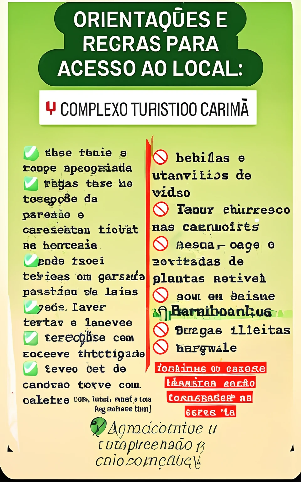 There is a sign that states that there are no TRESS, Camrea ruim, Caroline Gariba, Carnaval, icaro carvalho, Directed by: Noe Canjura, 🤠 usando um 🖥, Juxtapos, description, turismo, Directed by: Robert Combas, no instagram, 🚿🗝📝, instagram, contraposto, Directed by: Maximilian Cercha