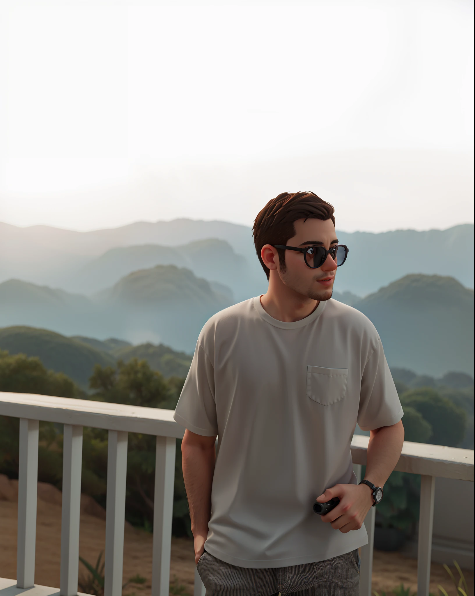 Bonito , great view behind, 4k, alta realista, Motor Unreal 5