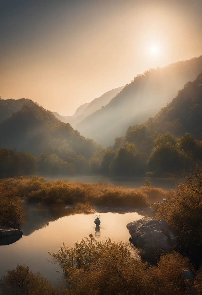 Morning was waking up on an unknown planet, Like shaking off particles of night fog. gradually, The silhouettes of plants and the contours of the landscape became more and more distinct in the light of the rising sun. cosmonaut, shrouded in his spacesuit and with a reflective visor, stepped out of his spacesuit, His heavy footsteps echoed in the soundlessness of the planet.

The air on this unfamiliar planet was saturated with aromas, never encountered by the human sense of smell. The thick and sweet smell of flowers mingled with the spicy notes of unknown plants. Wei beside him, A light mist swirled, creating an atmosphere of mystical miracle and absolute silence.

The planet seemed to be the artist's canvas come to life. A certain visible and invisible oceans stretched before the eyes of the astronaut, boasting a variety of shades from turquoise to deep blue. Islands, covered with strange and magical trees, shone on the surface of the water, Like little gems.

In the distance, on the remote peaks of the mountains, The local creatures seem to have watched him with their bright eyes – their shapes and colours were so wonderful;, As if they came straight out of a fantasy world. The space traveler felt, that these creatures are the key to the mysteries and secrets of this unknown planet.

The morning wind caressed the astronaut's face, carried the gentle notes of the melody, that no one has ever heard. It was created by the whisper of plants, the sound of water, and the breath of nature of the planet itself. This harmony of nature penetrated into his heart in an instant, filled his soul and gave him strength to continue on his way, exploring the mysterious worlds of the universe.

And here it is, imbued with this magic, The cosmonaut decided to explore further. He moved forward, between azure lakes and fields of unprecedented beauty, adapting to the incredible nature of this planet with each step. He didn't know, What else is yet to be discovered by him in this mystical place, But he was full of determination and passion - the opportunity to know and understand the unknown was his passion.