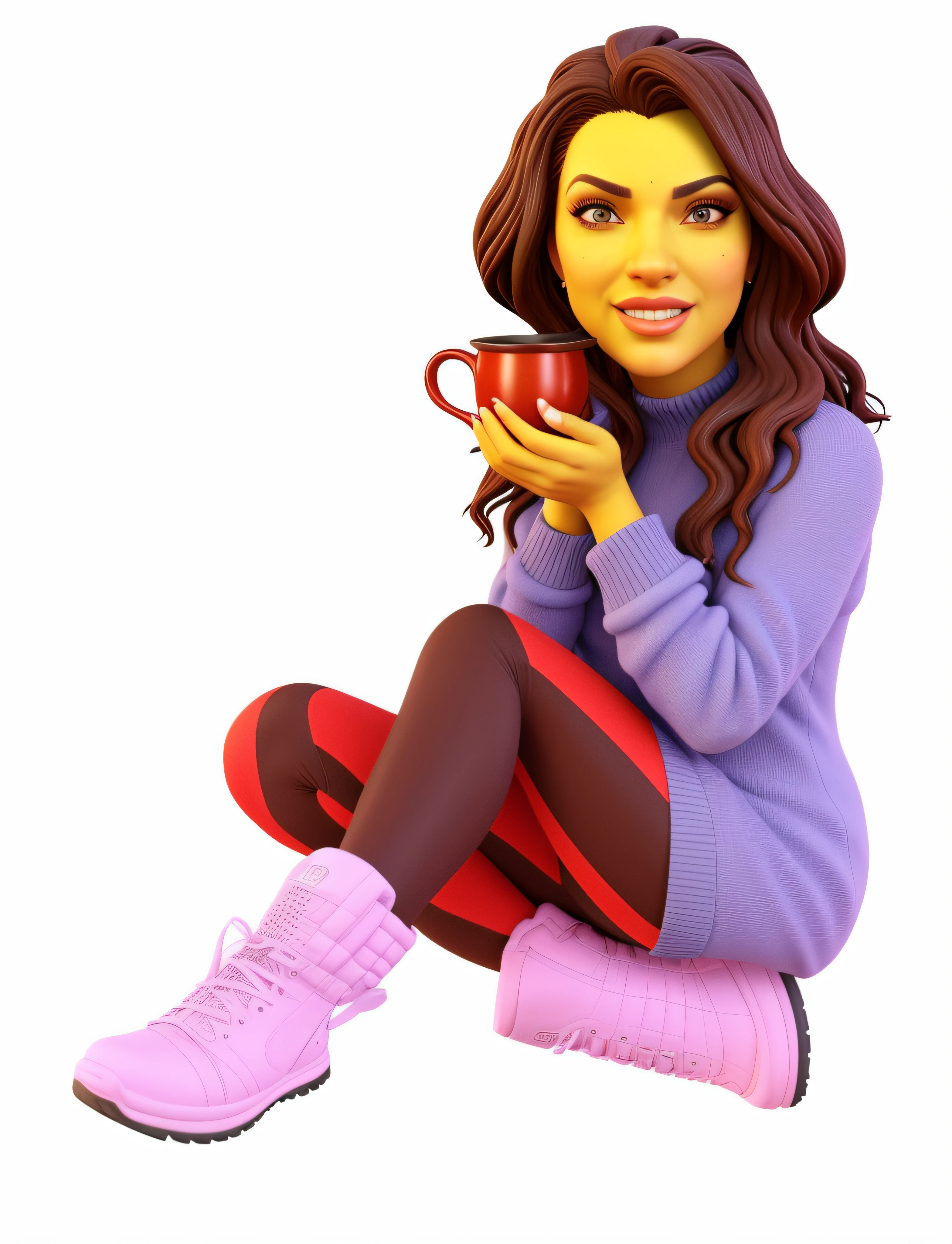 caricatura caricatura render 3D, Recursos extremamente exagerados, altamente detalhado, Arnold render, Arte de Zbrush por Gabriel Soares, instagram, art-station, 8k, cinemactic.