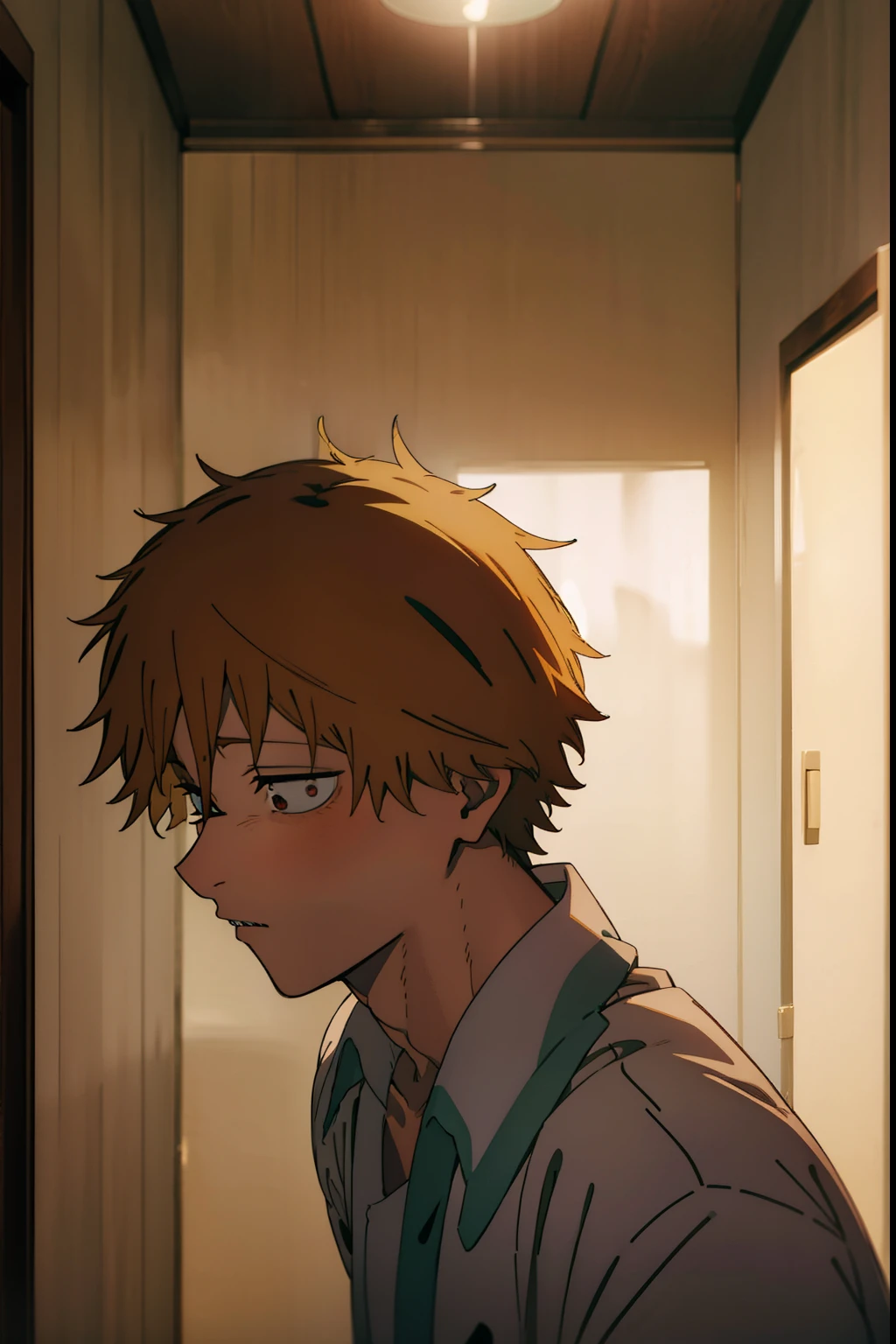 denji em um apartamento