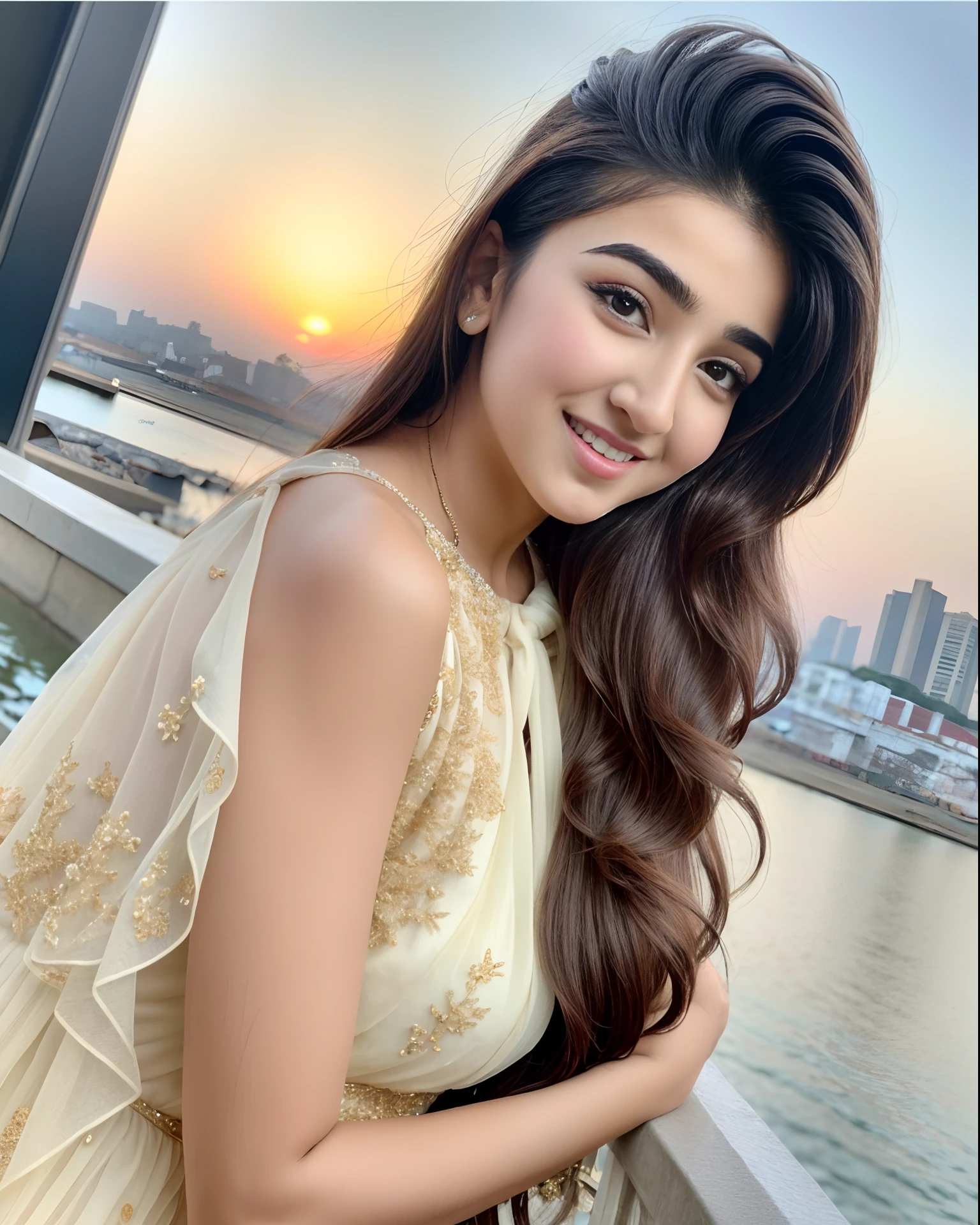 a close up of a sara ali khan with long hair wearing a yellow dress, attractive girl, cute beautiful, very beautiful girl, beautiful cute, actress, stylish pose, with lovely look, beautiful image, beautiful model girl, cute woman, attractive pose, beautiful girl model, beautiful pretty young, beautiful model, beautiful pose, cute girl, with a beautifull smile, beautiful sara ali khan