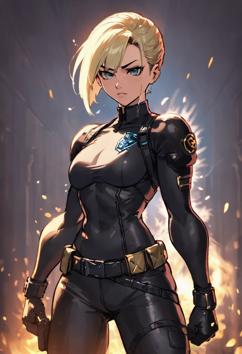 Cassie cage exibindo sua grande bunda
