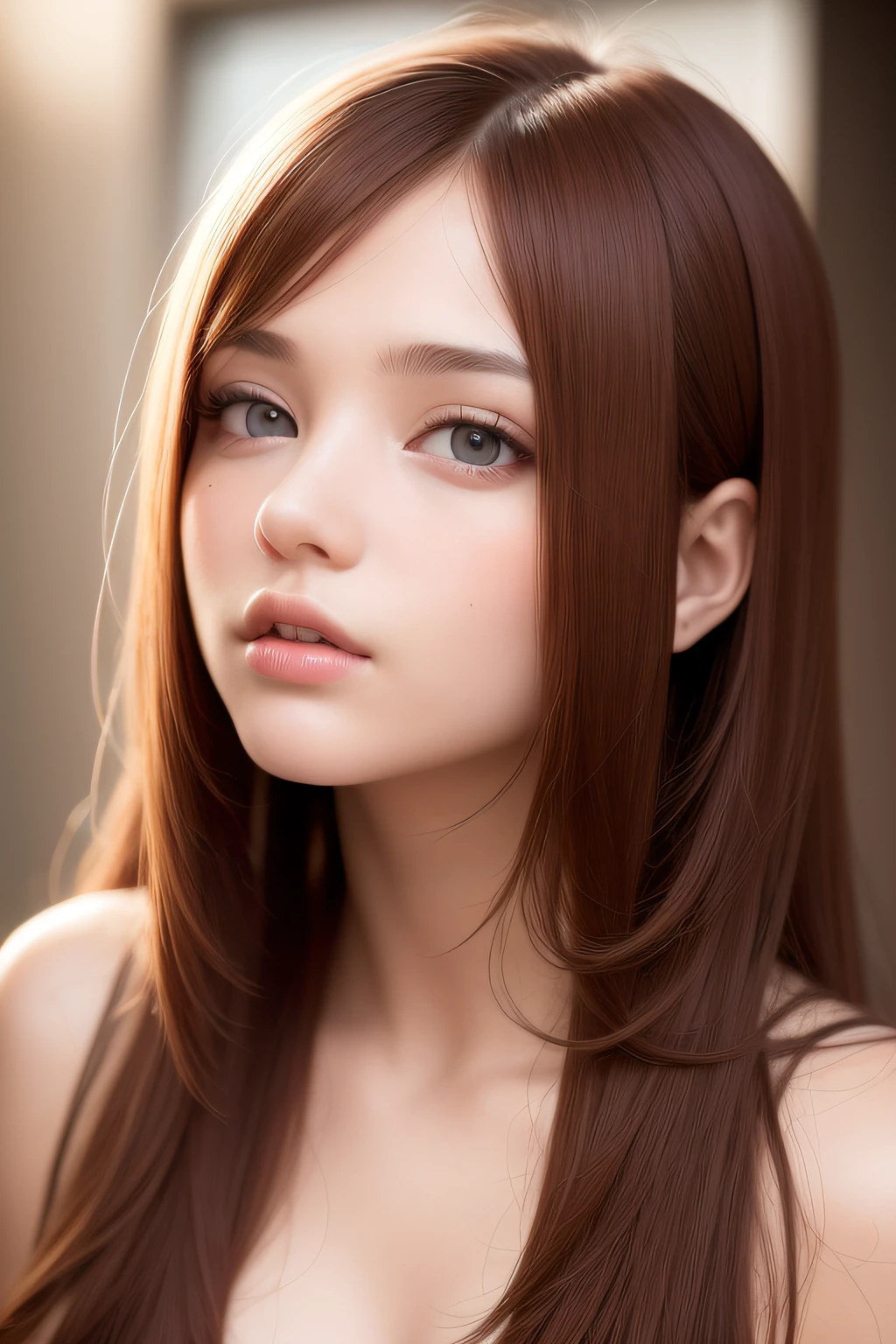 best quality, masterpiece,  (realistic:1.2), 1 girl, brown hair, brown eyes,Front, detailed face, beautiful eyes