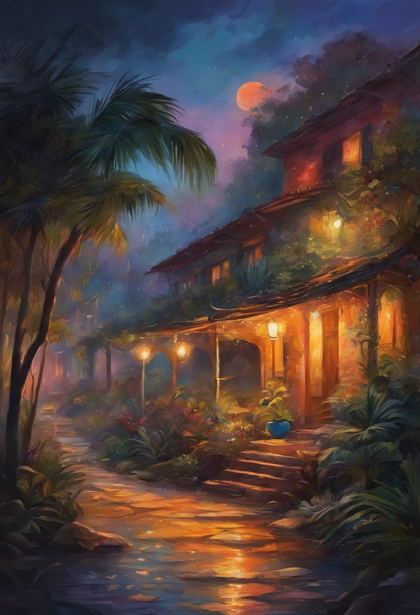 (zero) gorgeous bedroom, night lights, Neon landscape on a rainy night,Analog Color Theme, Lo-Fi Hip Hop , retrospective, flat, 2.5D ,Draw a line, Ink Drawing, Large slope, Watercolor painting, Goosch Colors, sailor moon Style, Awesome colorful, Outer Ton, Synthwave, lofi art,90s style,Old texture, amplitude,90s vibe, masterpiece,