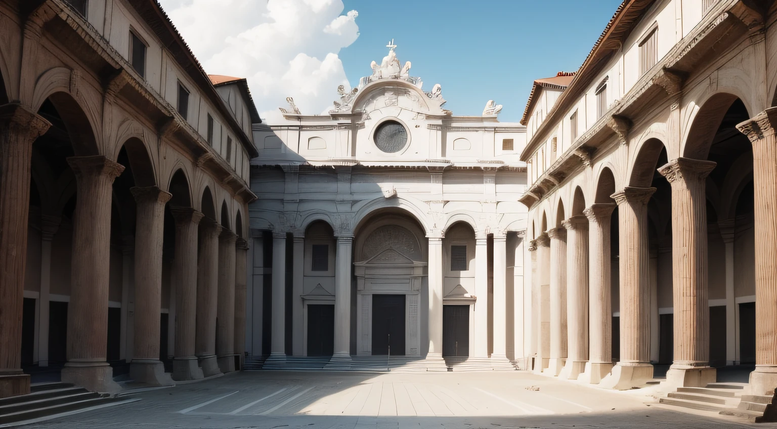 sabedoria roma antiga, estoicismo, wise and strong, estilo marmore branco, Balck e Branco, templo como backgrund