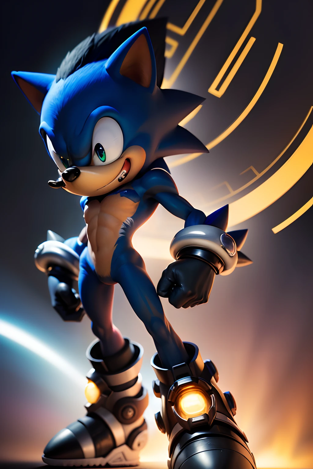 A black sonic the hedgehog