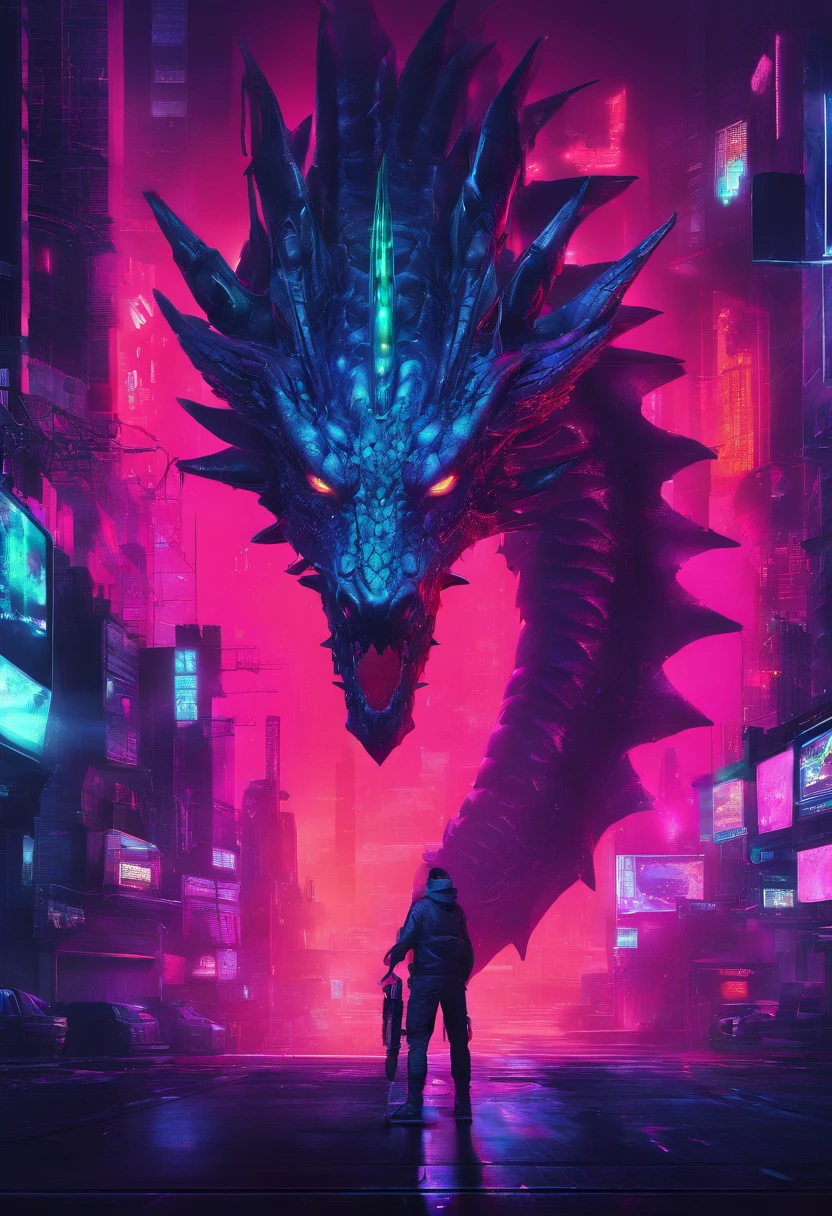 Dark Dragon of geo data in the style of detailed hyperrealism photoshoot
