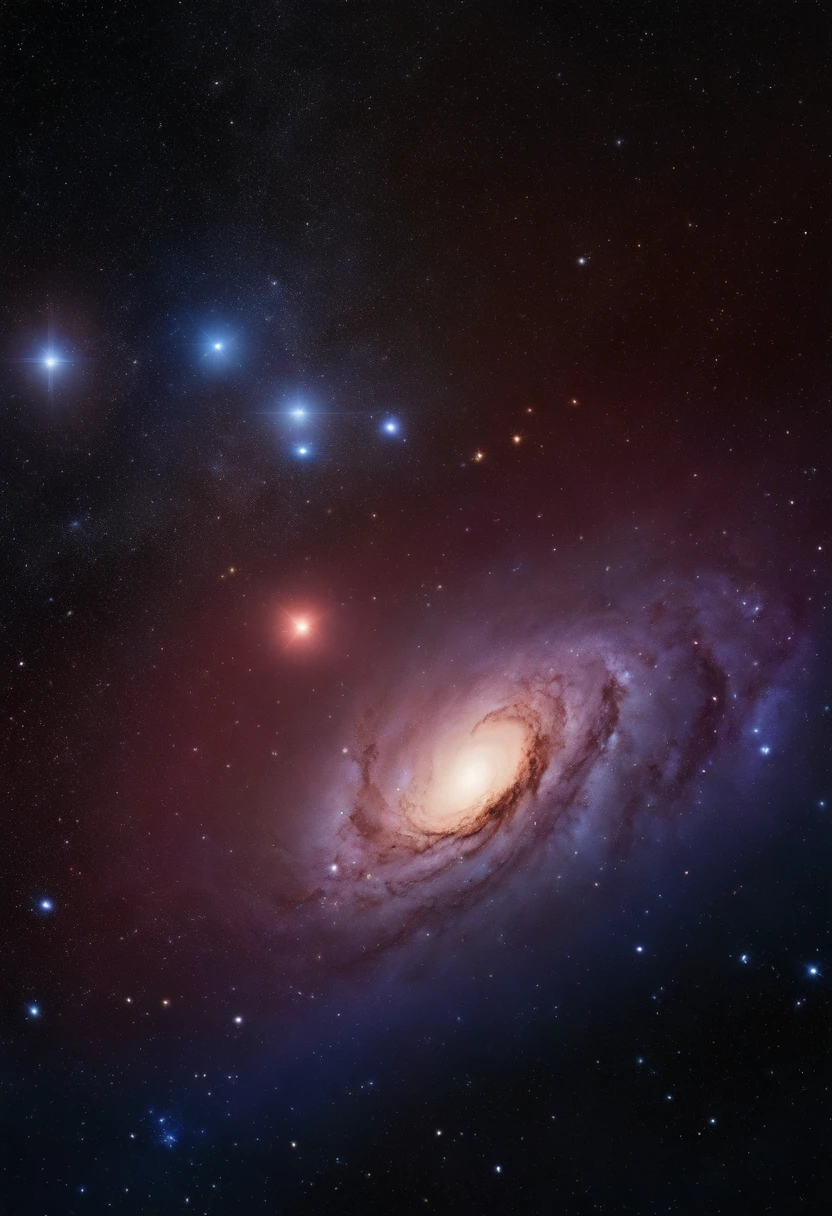 Deep space, Only billions of stars are visible, No planets, no nebulae, photo realism