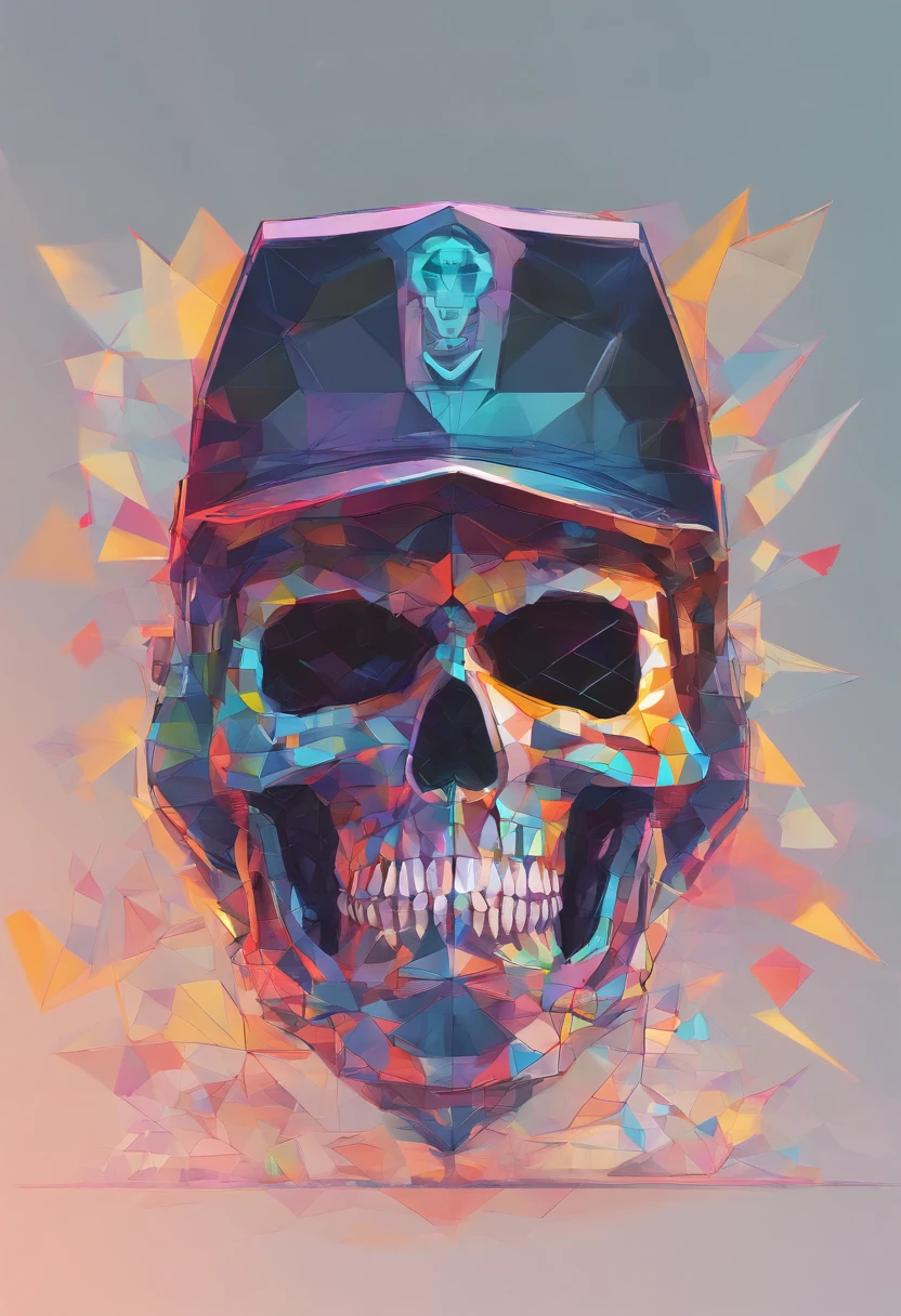 Policeman with a skull face, bright burning eyes, burning penitentiary background, ultra-detailed background Biomechanics, strange, scary, Nightmare, very bright colors, light particles, with bright light, Mshiff, Wallpaper art, Wallpaper UHD wall, no double face, no error.
