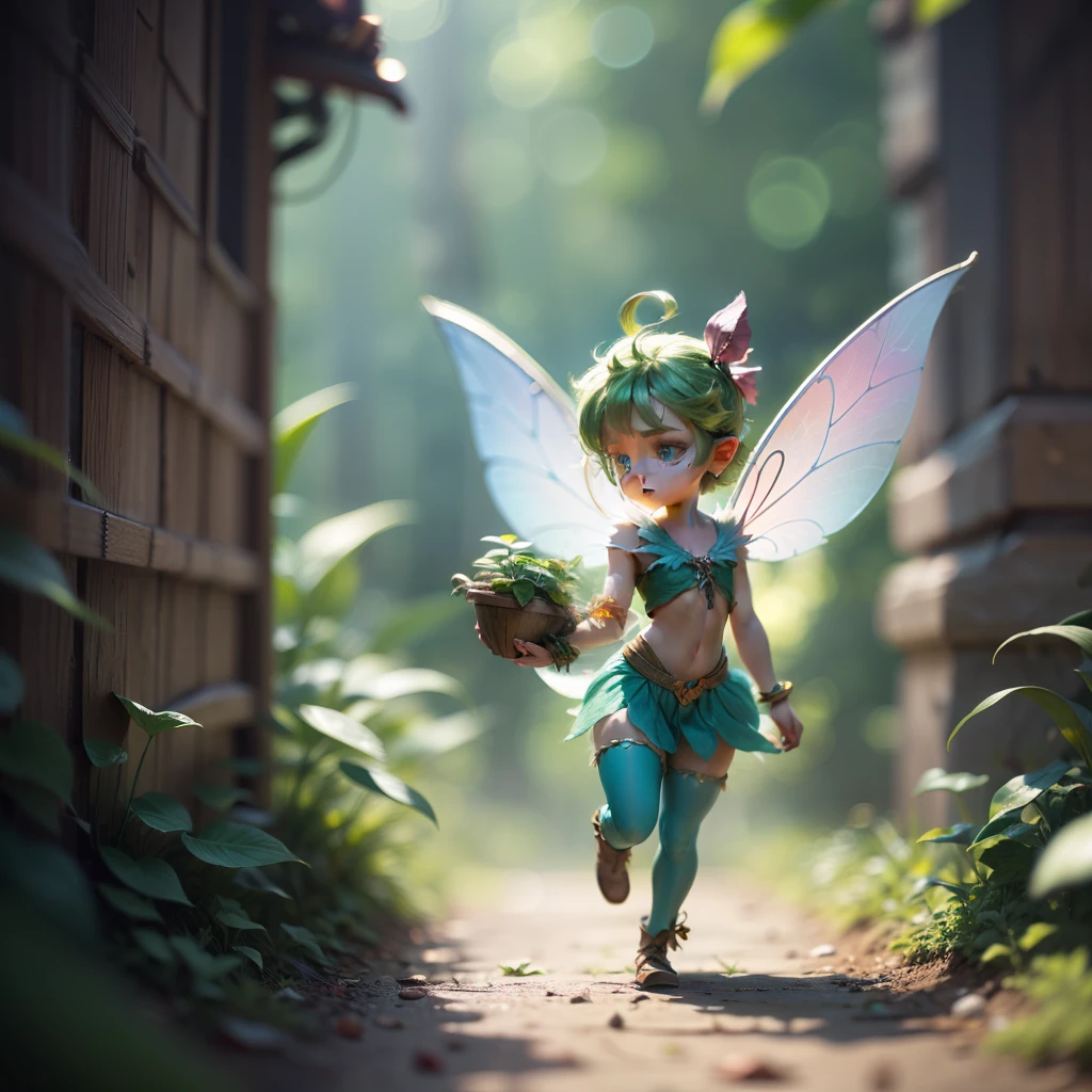 peter pan fairy tinker bell, vivid colors, depth of field, correct anatomy --auto --s2