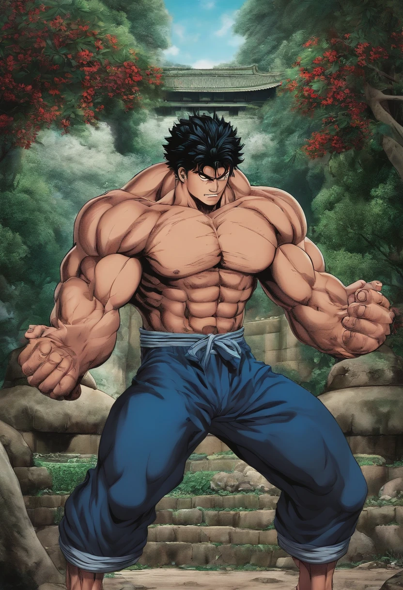 Sukuna,jujutsukaisen,baki,Sukuna merge with Baki