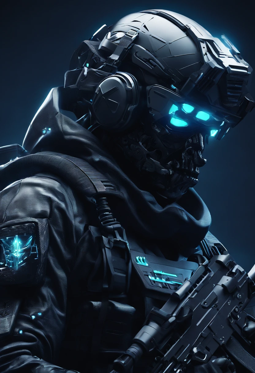 Skull-faced policeman wearing balacrava, bright burning eyes, holding super crafted weapons, super realistic weapons, super detailed weapon, original weaponry, official weaponry, assault rifle weaponry with all realistic details, burning penitentiary background, ultra-detailed background, Biomechanics, strange, scary, Nightmare, very bright colors, light particles, with bright light, Mshiff, Wallpaper art, hard line, ultra line, bold line, Wallpaper UHD, fluorescent image, no double face, no error.