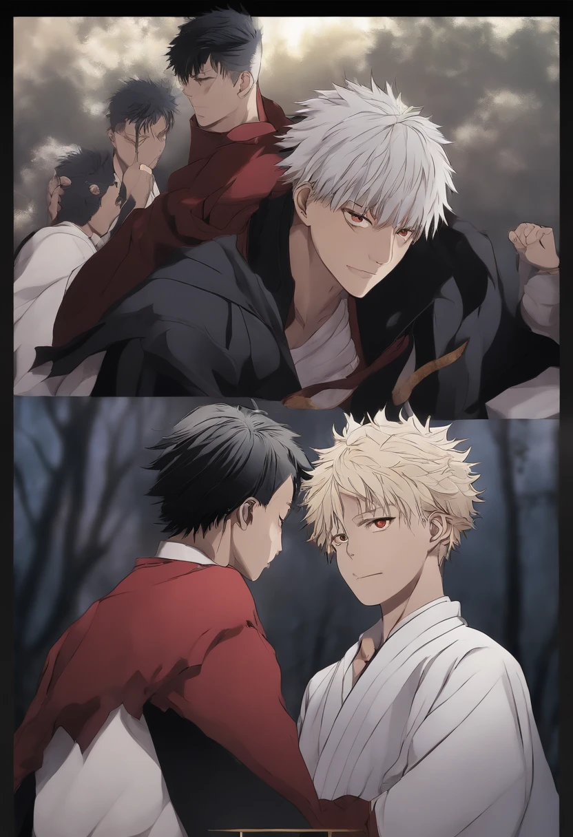 Sukuna, anime jujutsu kaisen, sukuna, cabelo preto