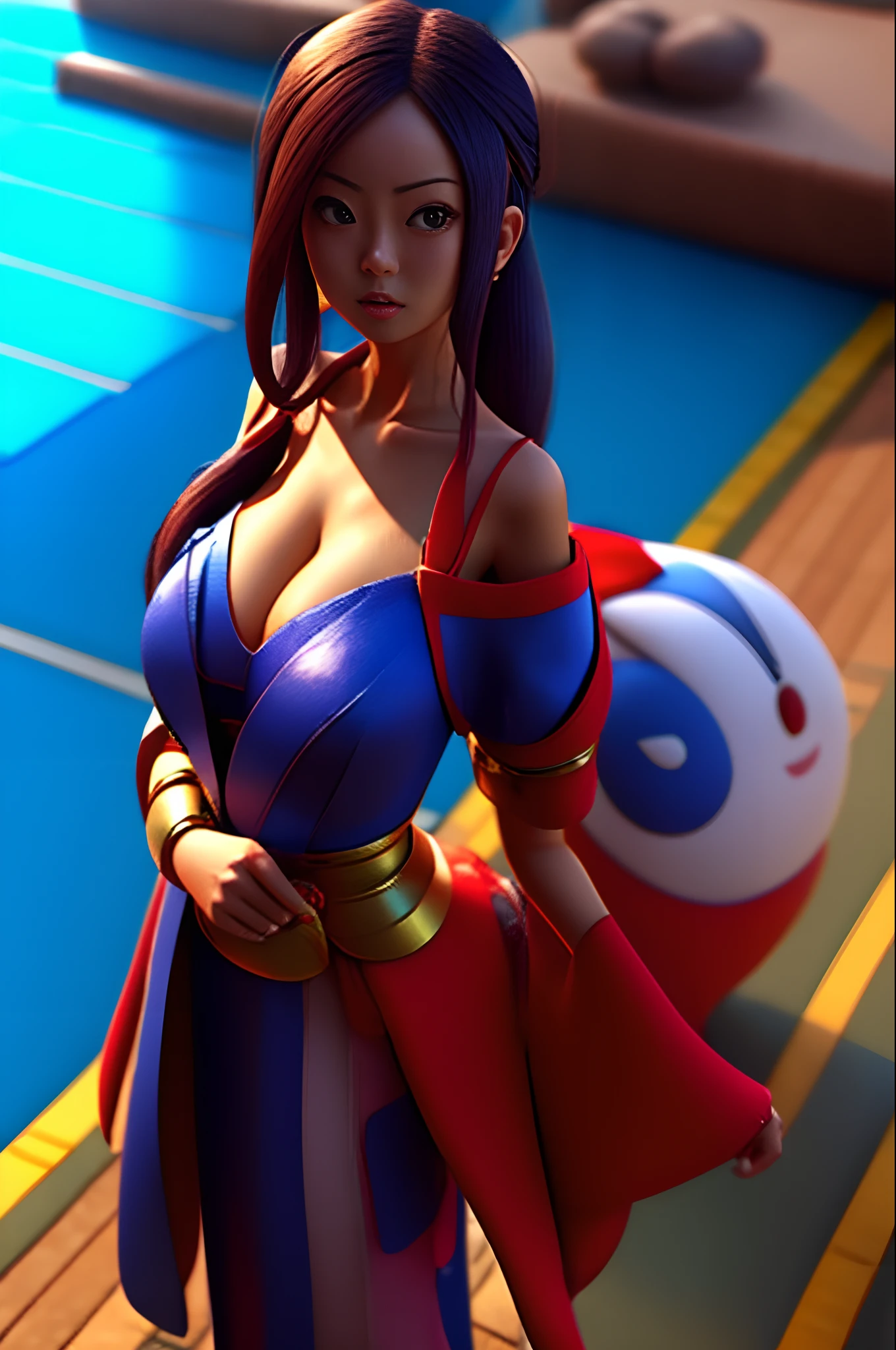 Doraemon shizuka big cleavage 3d