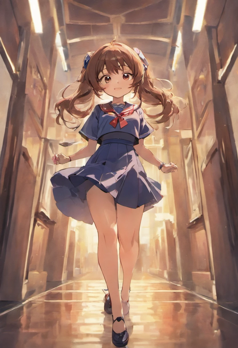 masterpiece, best quality,1girl,young girl,brown eyes,long hair,mesugaki smile,shiny skin,(nice leg line:1.3),thin waist,huge breasts
BREAK
school uniform,necktie,((pencil skirt)),high heels
BREAK
street,crowd,depth of field,looking at viewer,squatting,from behind,full body,legsupsexms