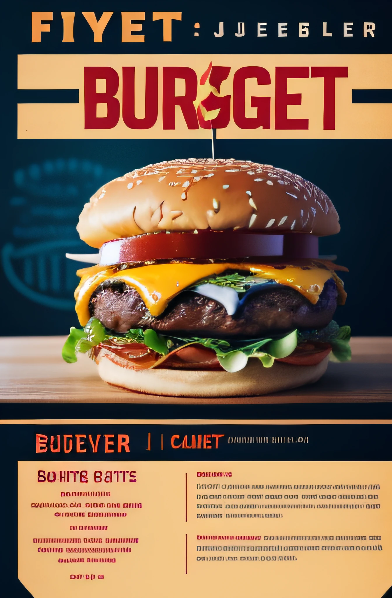 flyer: burger joint.