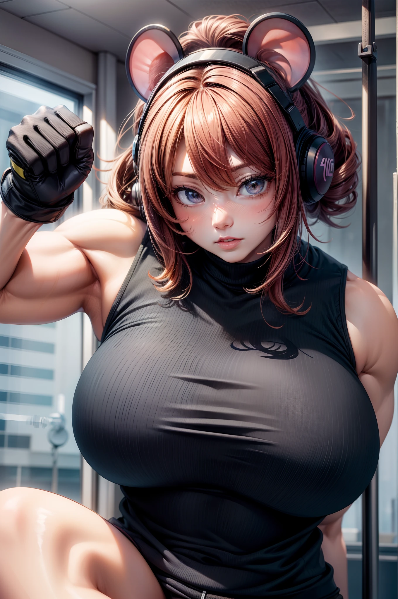 0, anime , gym mouse, Musculosa