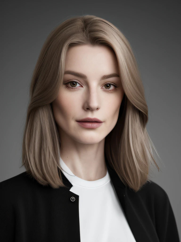 (Ein 8K-HD-Bild auf Meisterwerk-Niveau: 1.3), Klare Haarstruktur und Hautton: 1.2, A beautiful woman with a perfect figure: 1.4, ihre schlanke Taille und ihre Bauchmuskeln: 1.2, (dunkelbraune Haare: 1.2), He wears a long white shirt: 1.1, Nachtclub im Hintergrund: 1.2, Gesichts- und Hauttextur sind sehr detailliert, Die Augen sind sehr detailliert, mit doppelten Augenlidern.