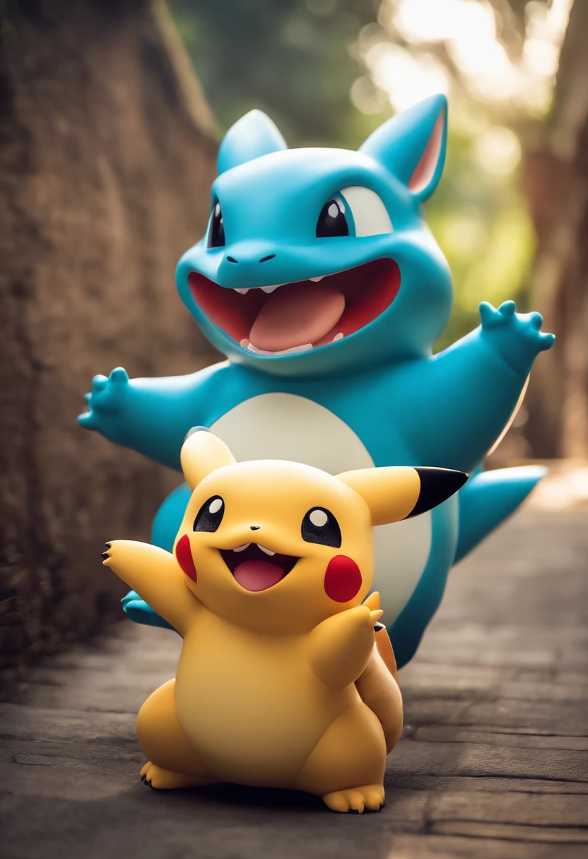 Fotografia completa e centralizado, Fotografia com Qualidade 8k, Hiper Realismo na Fotografia, ultra Realismo na Fotografia, obra-prima, melhor qualidade, Pokémon sprigatito characters, quaxly, growlithe, buizel, tepig, fletchiling, Pikachu, Bulbasaur, Snorlax, Lucario, Charizard todos juntos em uma festa infantil se divertindo, pulando, brincando, fun, heaven, nuvem, (Close-up:1.1), brilhante, Feliz, divertido, soft-lighting, (Bauhaus, Forms, linhas, abstrato:1.1), (the Character is sideways in the photograph in the Attack position), The character is sideways to the right flying in the attack position, ((melhor qualidade)), ((obra-prima)), (detalhado), 8k UHD, Nikon 70d | |, ISO200, F/2.8, 1/25, 70mm.