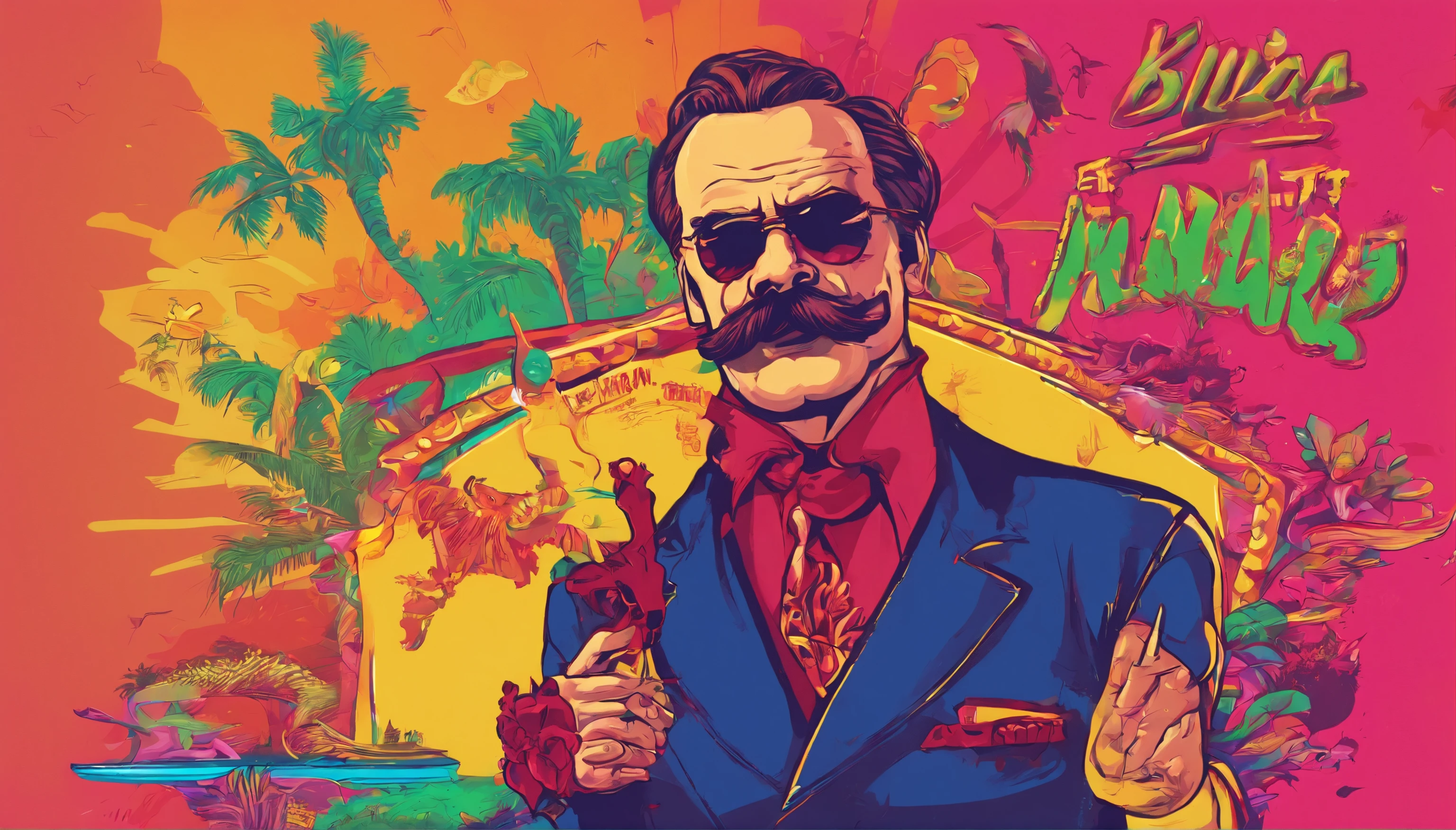 Philosopher Nietzsche gangster, philosopher Nietzsche mafia, Nietzsche em uma boate, Nietzsche bebendo em uma boate, Nietzsche em um bar.