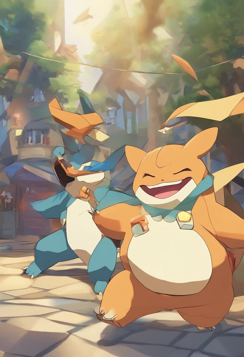 Fotografia completa e centralizado, Fotografia com Qualidade 8k, Hiper Realismo na Fotografia, ultra Realismo na Fotografia, obra-prima, melhor qualidade, Pokémon sprigatito characters, quaxly, Growlithe, Buizel, Tepig, Flatchichling, Pikachu, Bulbasaur, Snorlax, Lucario, Charizard todos juntos em uma festa infantil se divertindo, pulando, brincando, fun, heaven, nuvem, (Close-up:1.1), brilhante, Feliz, divertido, soft-lighting, (Bauhaus, Forms, linhas, abstrato:1.1), (the Character is sideways in the photograph in the Attack position), The character is sideways to the right flying in the attack position, ((melhor qualidade)), ((obra-prima)), (detalhado), 8k UHD, Nikon 70d | | | |, ISO200, F/2.8, 1/25, 70mm.
