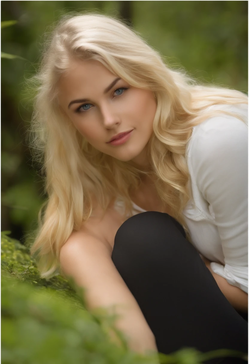A blonde 18 year old girl in doggystyle fingering herself