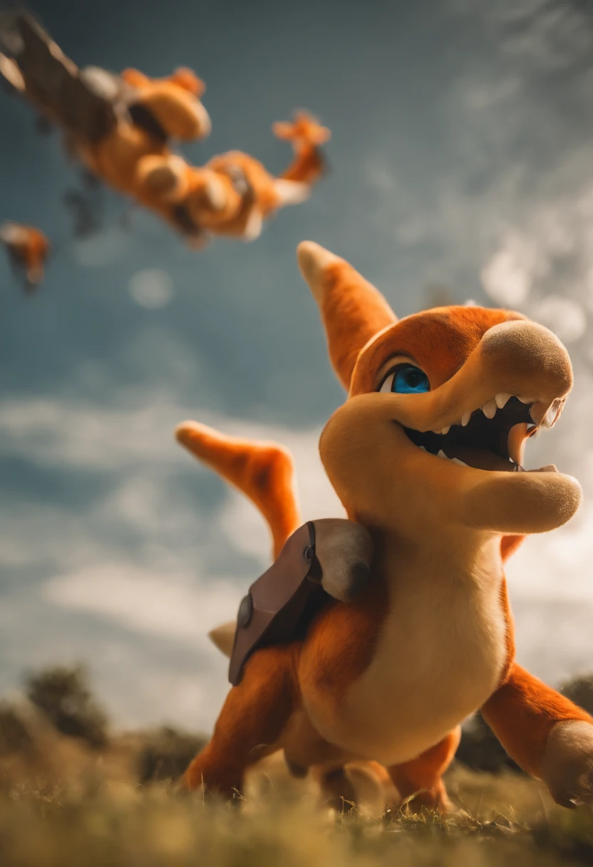 Fotografia completa e centralizado, Fotografia com Qualidade 8k, Hiper Realismo na Fotografia, ultra Realismo na Fotografia, obra-prima, melhor qualidade, Pokémon sprigatito characters, quaxly, Growlithe, Buizel, Tepig, Flatchichling,  Pikachu, Bulbasaur, Snorlax, Lucario, Charizard todos juntos em uma festa infantil se divertindo, pulando, brincando, fun, heaven, nuvem, (Close-up:1.1), brilhante, Feliz, divertido, soft-lighting, (Bauhaus, Forms, linhas, abstrato:1.1), (the Character is sideways in the photograph in the Attack position), The character is sideways to the right flying in the attack position, ((melhor qualidade)), ((obra-prima)), (detalhado), 8k UHD, Nikon 70d | | | | | |, ISO200, F/2.8, 1/25, 70mm. Réplicar Photos