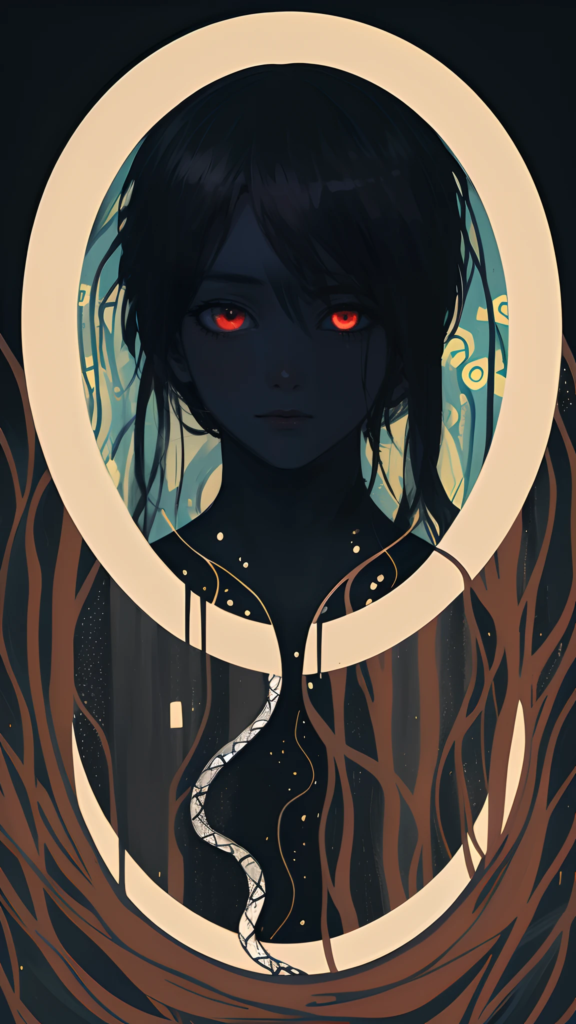 High quality. High details. 8K. Beautiful red eyes