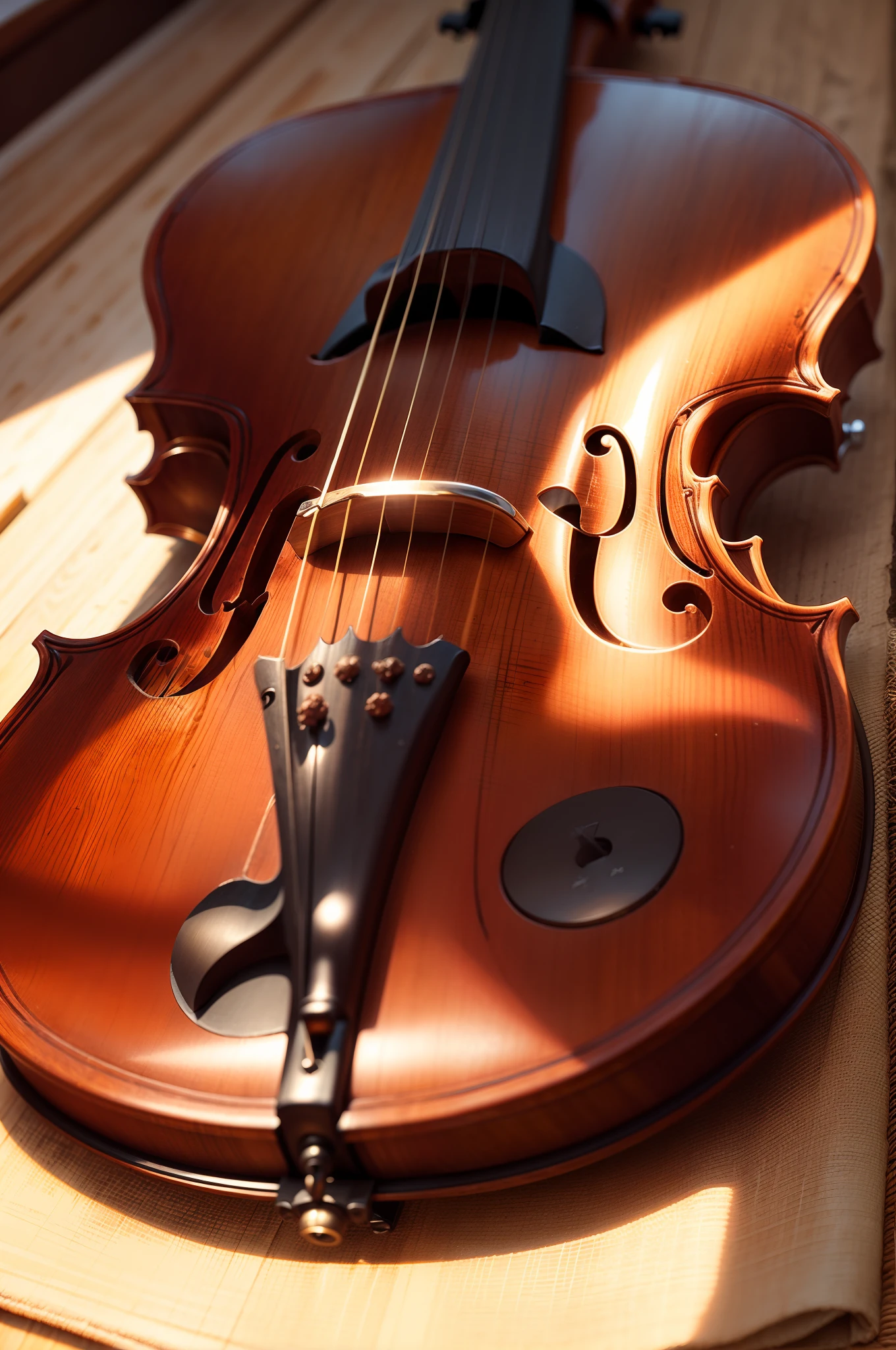 violin con forma de clave de sol