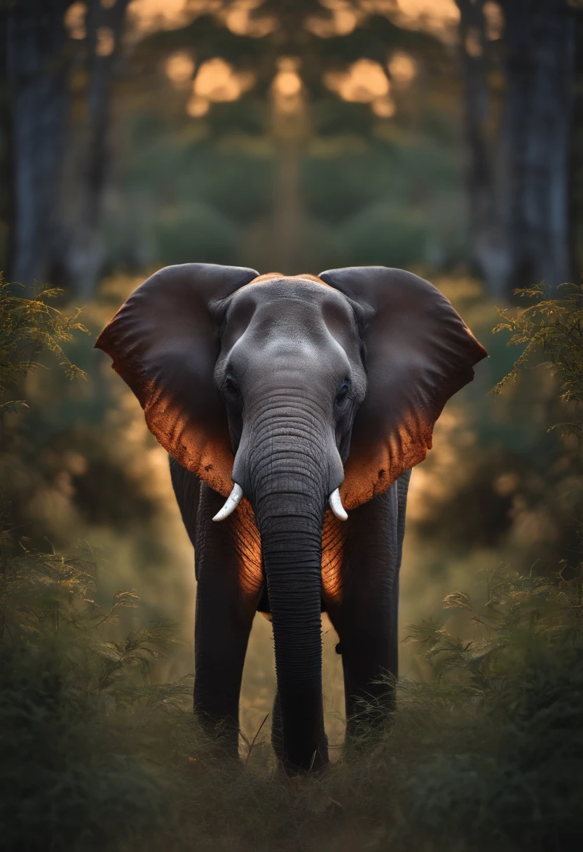 Photographer of elephant heads,head portrait, Metaverse style,Flattening,logo