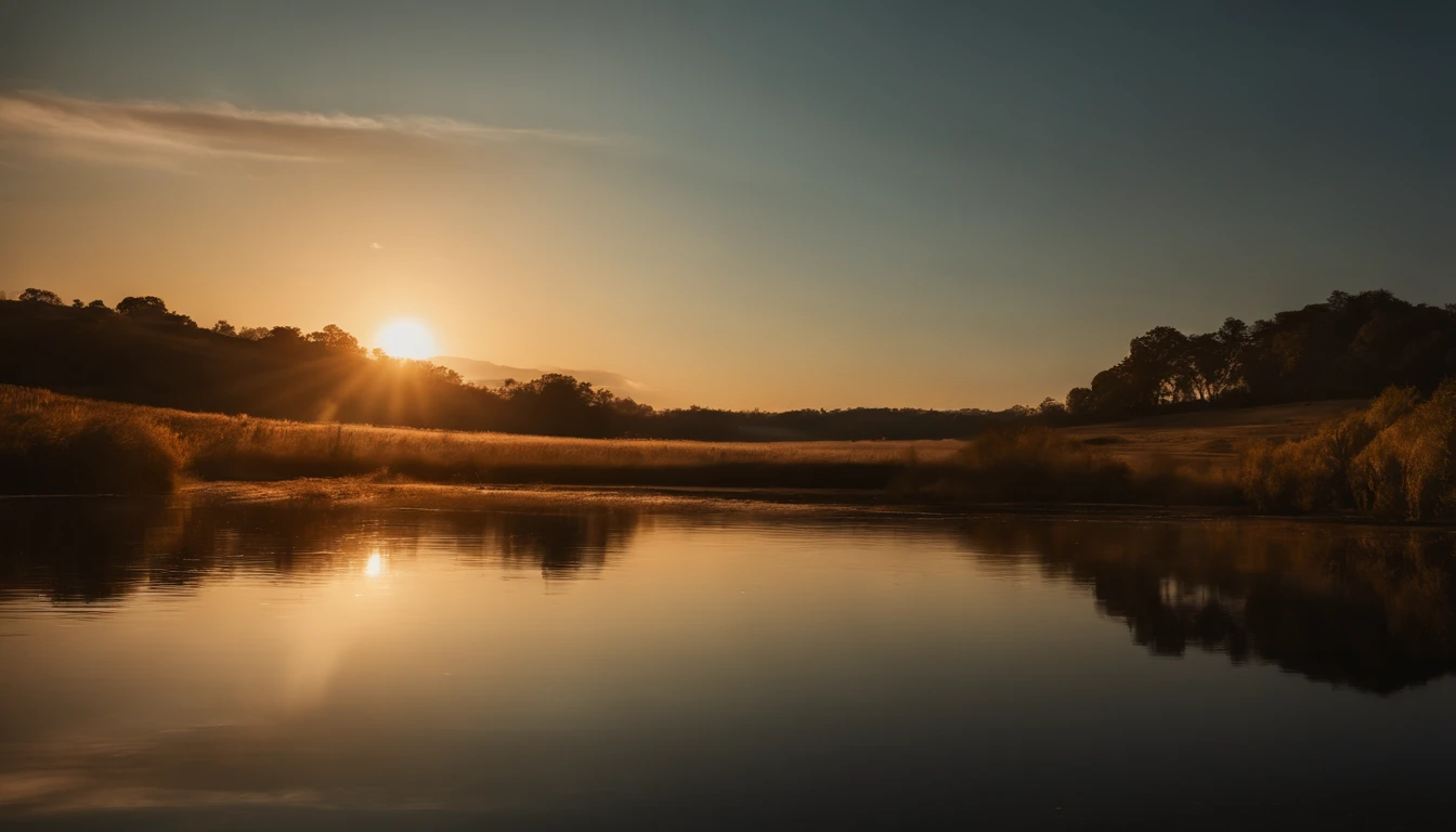 Foto RAW de um grande leao, pequenos detalhes, fotorrealista, foto ultrarrealista, 8k uhd, dslr, soft-lighting, por do sol, , Papel de parede, 夏天, lago, amanhecer, floresta, nuvens, fundo do amanhecer, profundidade de campo, detalhe HD, hiperdetalhe, cinemactic, luz suave, bokeh de foco de campo profundo, ray tracing, difuso (ultra-fine glass reflection) e realismo. --v6