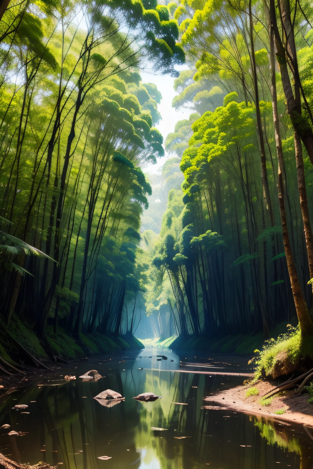 mais realista com fundo floresta