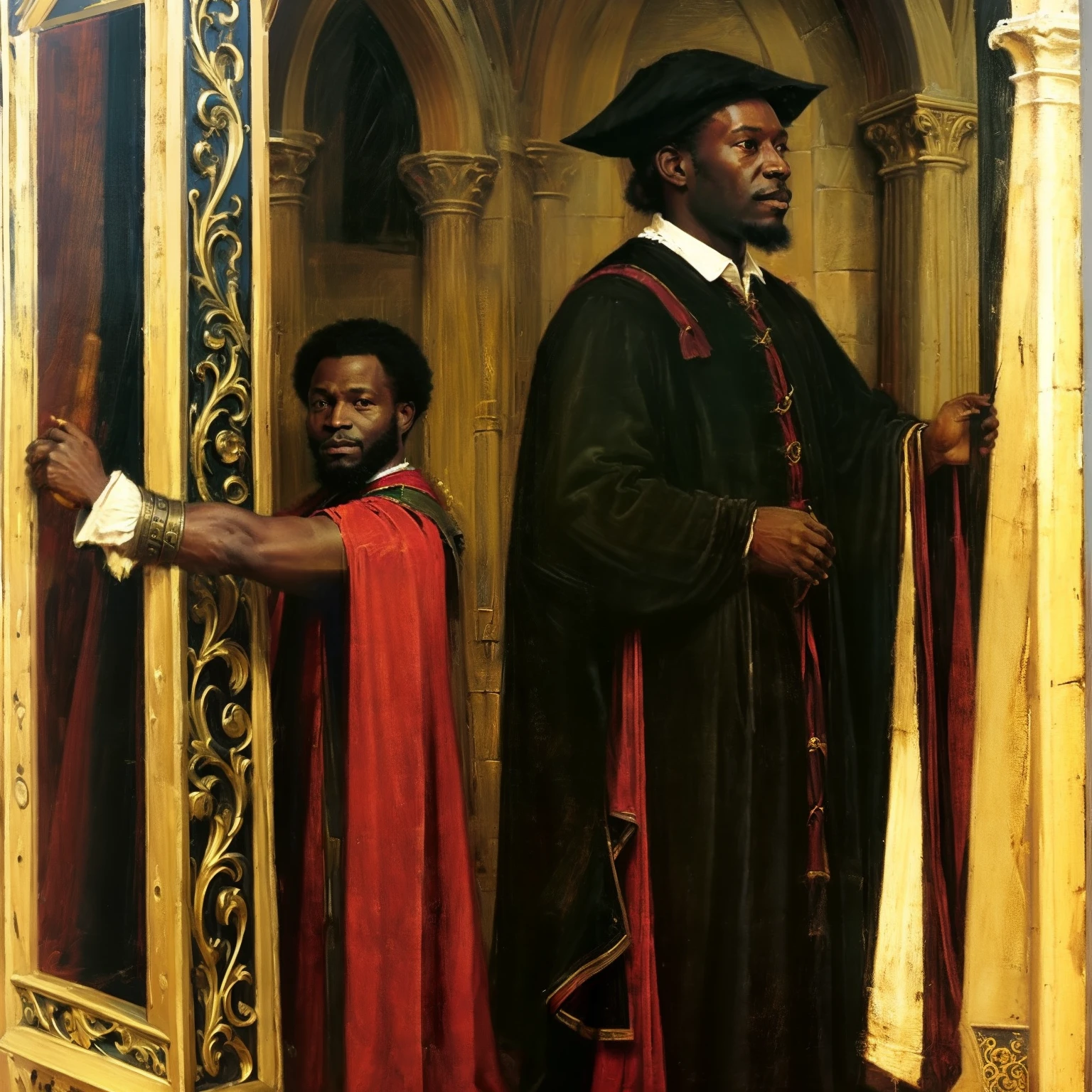 Black man, in the medieval era 1200s