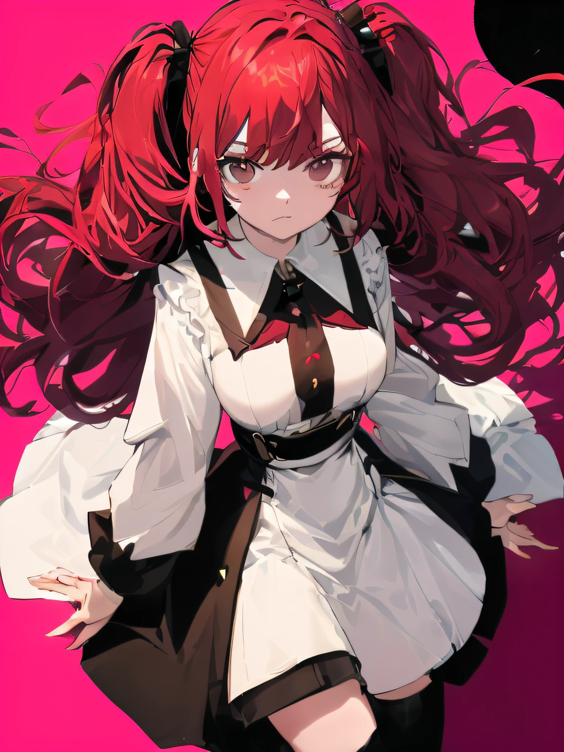(​masterpiece、top-quality),(comic book style),(linear art_Anime),(masutepiece, Best Quality, ),(Laura Bad Picture:1.2),(Lora Add Details:1.2),Highly detailed flat color:0.8, 8K,1 girl in,hi-school girl、high-school uniform、dark red hair、Longhaire、dark brown eyes、school  background