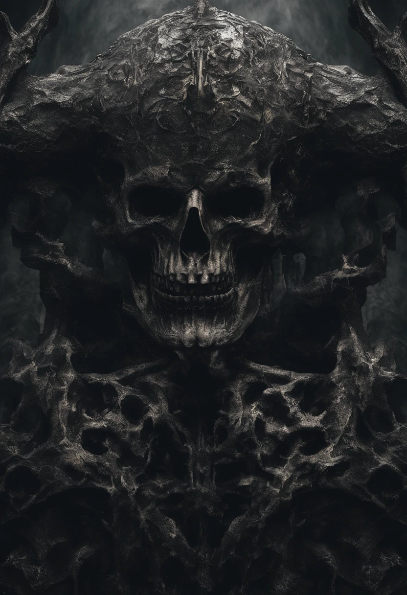 devil horns,Claws,battleaxe,Spooky environment,dentes pontiagudos,Berserker,full bodyesbian,Powerful aura,A strong sense of oppression,incredibly detailed,Red-eyed skeleton,The flames of hell are raging,Skeleton Legion,Ultra photo realsisim